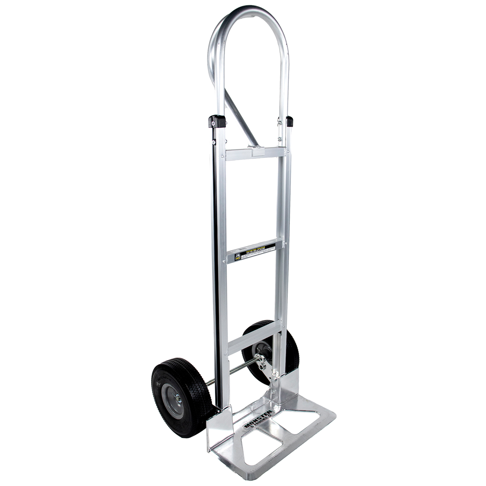 Monster Trucks Super Maxx II Aluminum Hand Truck — Foam Rubber Tires, Loop Handle, 660-Lb. Capacity, Model# MT20008